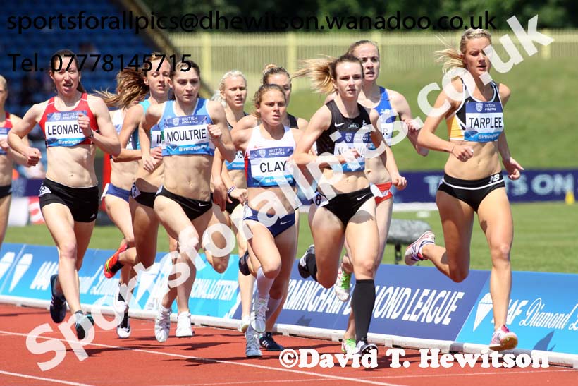 Womens 1500 metres, IAAF Diamond League, Birmingham. Photo: David T. Hewitson/Sports for All Pics